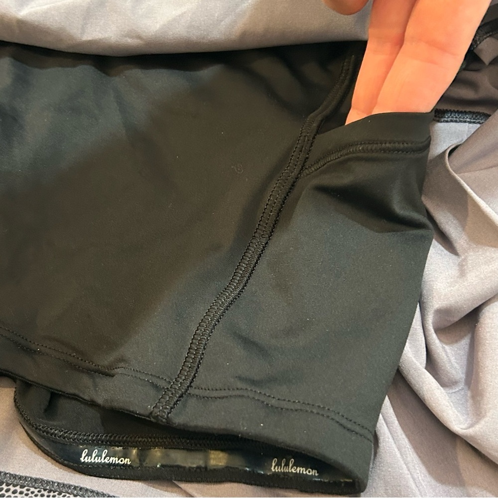 Lululemon Skort Flat Front Pleated Back 5 Pockets Dotted Print Elastic Grip 4 - Picture 8 of 11